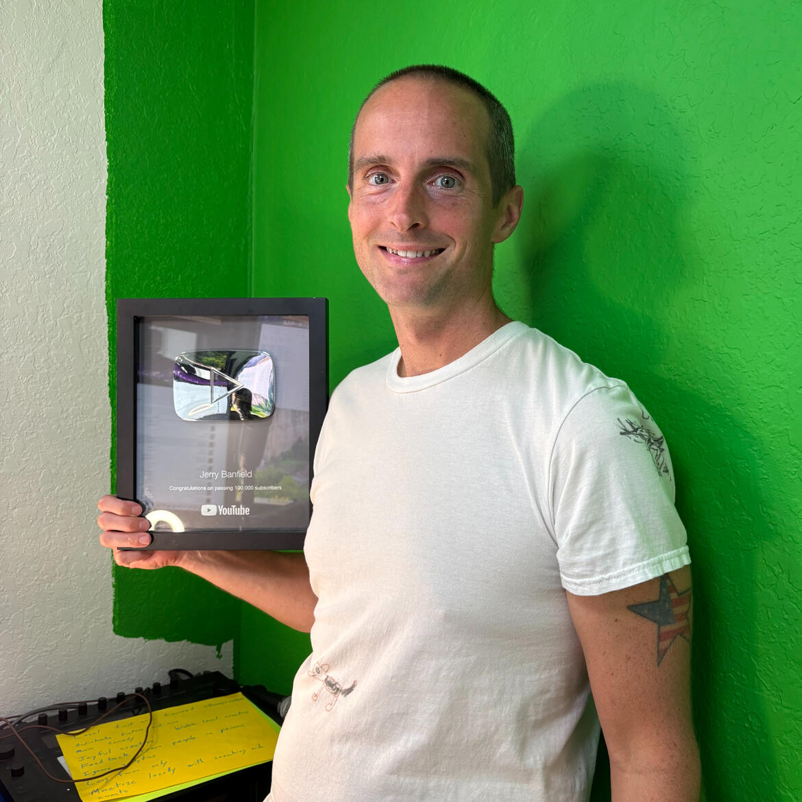 Jerry Banfield YouTube Silver Play Button